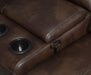 Brunson 3-piece Upholstered Reclining Sectional Sofa Brown