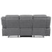 Higgins 3-piece Upholstered Motion Reclining Sofa Set Grey
