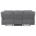 Higgins Upholstered Motion Reclining Sofa Grey