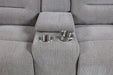 Gilson Chenille Upholstered Reclining Loveseat Grey