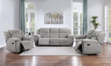 Gilson Chenille Upholstered Reclining Loveseat Grey