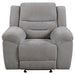 Gilson Chenille Upholstered Glider Recliner Chair Grey