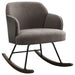 Paige Boucle Upholstered Mid Back Rocking Chair Taupe