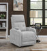 Howie Upholstered Power Lift Massage Chair Grey