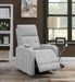 Howie Upholstered Power Lift Massage Chair Grey
