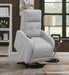 Howie Upholstered Power Lift Massage Chair Grey
