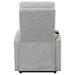 Howie Upholstered Power Lift Massage Chair Grey
