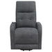 Howie Upholstered Power Lift Massage Chair Charcoal