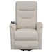Henrietta Upholstered Power Lift Massage Chair Beige