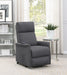 Herrera Upholstered Power Lift Massage Chair Charcoal