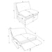 Collins Modular Power Armless Recliner Dark Grey
