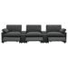 Collins 5-piece Power Reclining Home Theater Seating Dark Grey