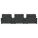 Collins 5-piece Power Reclining Home Theater Seating Dark Grey