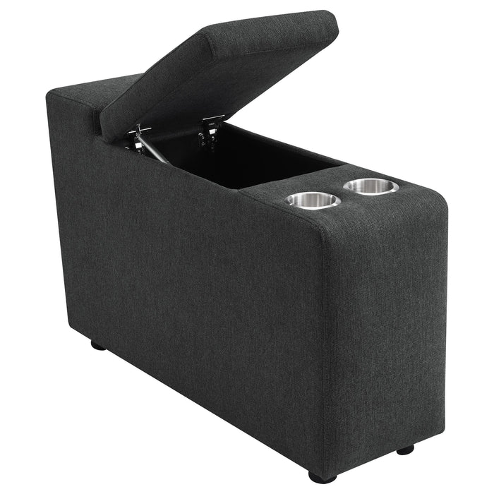 Collins 5-piece Power Reclining Home Theater Seating Dark Grey
