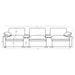 Collins 5-piece Power Reclining Home Theater Seating Dark Grey