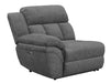 Bahrain Upholstered LAF Power Recliner Charcoal