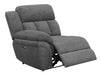 Bahrain Upholstered LAF Power Recliner Charcoal