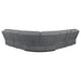 Bahrain 6-piece Modular Power Reclining Sectional Charcoal