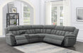 Bahrain 6-piece Modular Power Reclining Sectional Charcoal