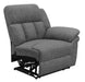 Bahrain Upholstered RAF Recliner Charcoal