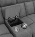 Bahrain 6-piece Modular Reclining Sectional Sofa Charcoal