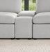Collins Upholstered Modular Storage Console Grey