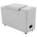 Collins Upholstered Modular Storage Console Grey