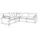 Collins 5-piece Modular Power Reclining Sectional Grey