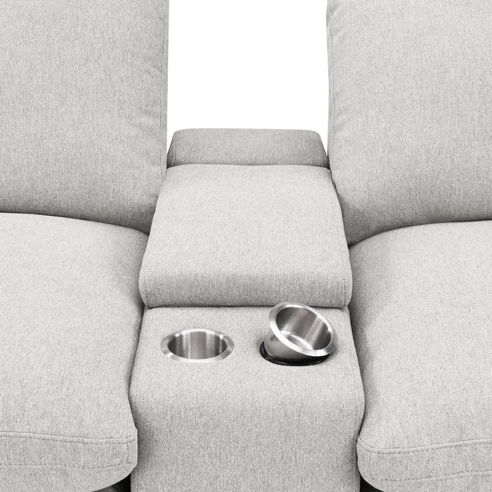 Collins 5-piece Power Reclining Home Theater Seating Grey