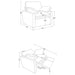 Collins Upholstered Power Recliner Chair Grey