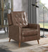 Davidson Upholstered Tufted Push Back Recliner Brown