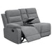 David Upholstered Reclining Sectional Sofa Smoke