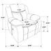 Sycamore Upholstered Power Recliner Chair Dark Brown