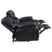 Camila 2-piece Upholstered Motion Reclining Sofa Set Black