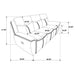Sloane 3-piece Upholstered Reclining Sofa Set Blue
