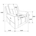 Brentwood 3-piece Upholstered Reclining Sofa Set Taupe