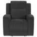 Brentwood 3-piece Upholstered Reclining Sofa Set Charcoal