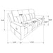 Brentwood 3-piece Upholstered Reclining Sofa Set Charcoal