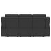 Brentwood Upholstered Motion Reclining Sofa Dark Charcoal