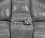 Conrad 3-piece Upholstered Padded Arm Motion Sofa Set Grey