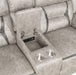 Greer 3-piece Upholstered Reclining Sofa Set Taupe