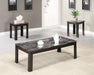 Rhodes 3-piece Faux Marble Top Coffee Table Set Grey