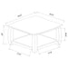 Dixon 3-piece Rectangular Wood Coffee Table Set Espresso