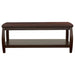 Dixon 1-shelf Rectangular Wood Coffee Table Espresso