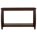 Dixon Wood Entryway Console Table with Shelf Cappuccino
