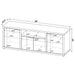 Tabby 4-door Engineered Wood 60-inch TV Stand Mango