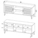 Sedona 2-door Engineered Wood 60-inch TV Stand Dark Pine