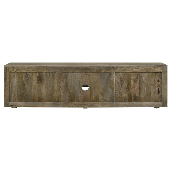 Keese 2-door Wood 70-inch TV Stand Media Console Mango Brown