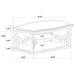 Laney 2-piece Glass Top Coffee and End Table Set Dark Merlot