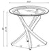 Brooke 3-piece Round Coffee and End Table Set Chrome